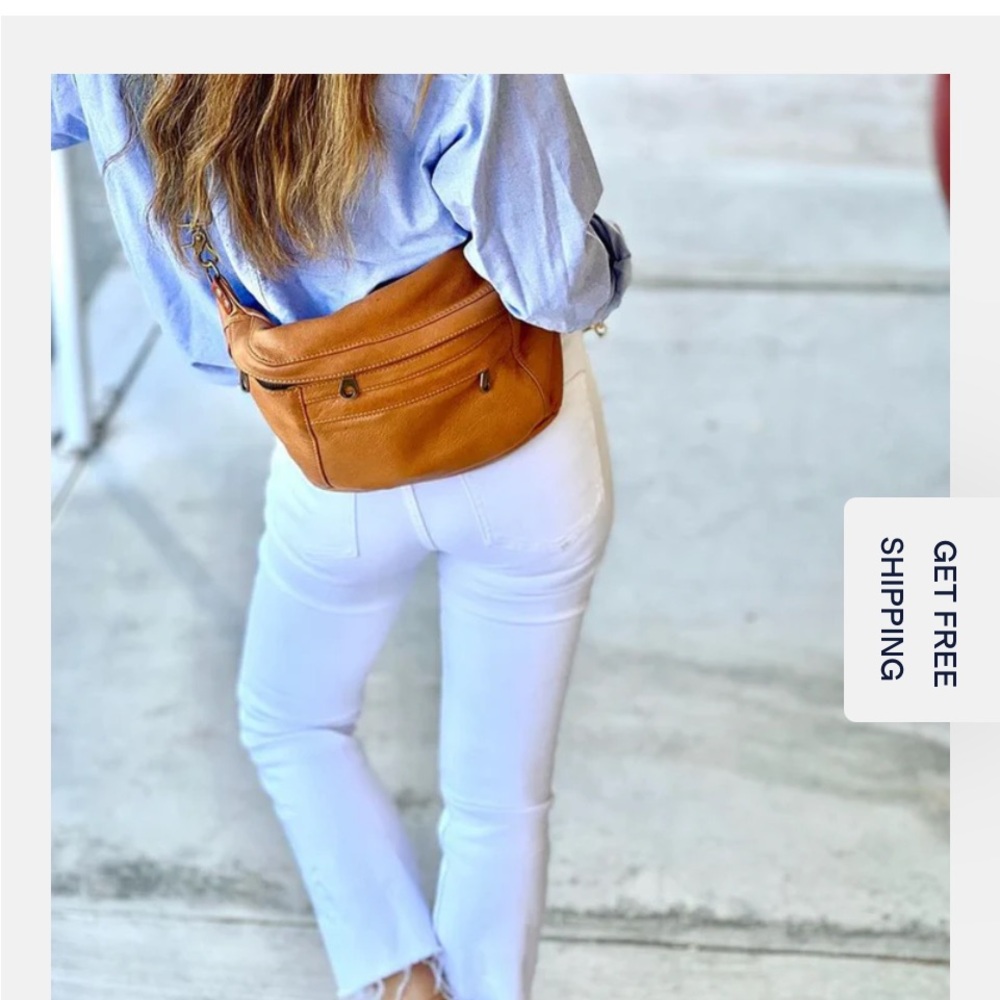 Butterscotch Leather Bag - Picture 3 of 5